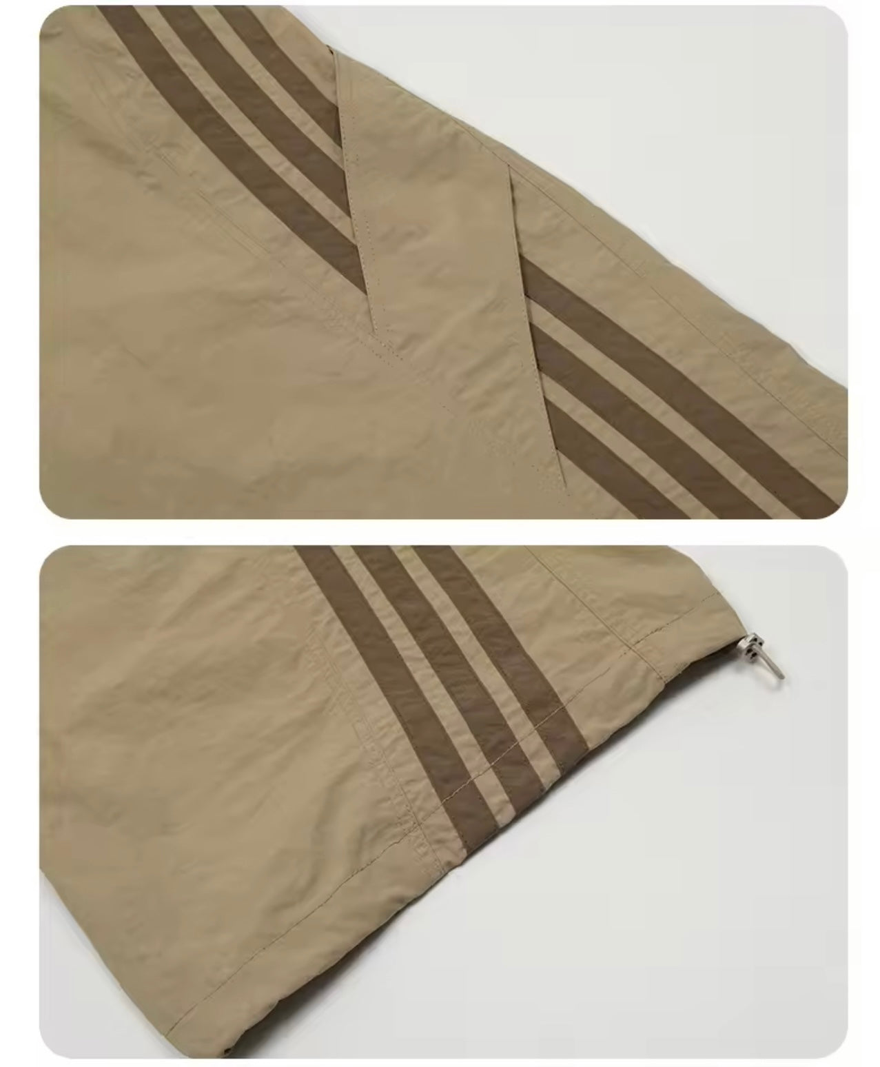 NYLON TRACKPANTS (TAN)