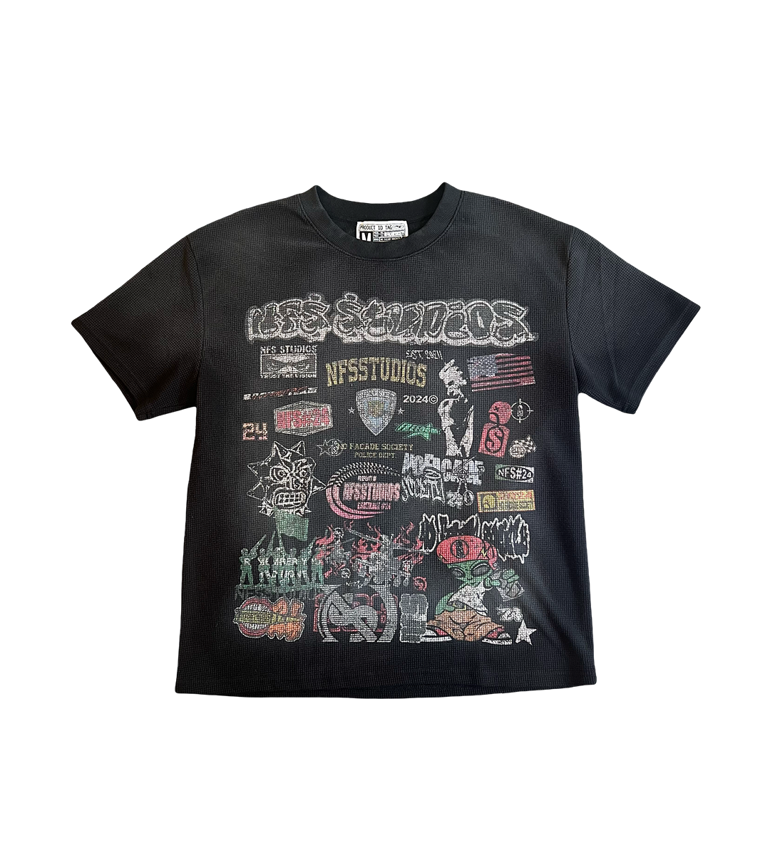 "CONCRETE" Vintage Waffle-Knit